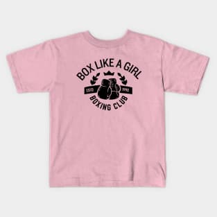 Girl Boxing Club Kids T-Shirt